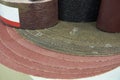 Disc of sandpaper closeup Royalty Free Stock Photo