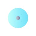 Disc storage flat gradient color ui icon Royalty Free Stock Photo