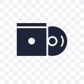 Disc transparent icon. Disc symbol design from Music collection. Royalty Free Stock Photo
