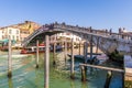 The Discalced Bridge Ponte degli Scalzi over the Grand Canal in Venice in Veneto, Italy Royalty Free Stock Photo