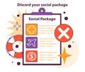 Discard your social package. Effective financial optimization for entrepreneur