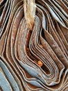 discarded cloth spiral Royalty Free Stock Photo