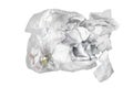 Discarded Crumpled Paper and Plastic Bag on Transparent Background Royalty Free Stock Photo
