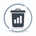 Discarding Business Statistics Concept Icon Royalty Free Stock Photo