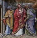 The disciples encounter Jesus on the road to Emmaus