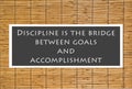 Discipline Poster Royalty Free Stock Photo