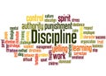 Discipline word cloud concept 3 Royalty Free Stock Photo