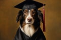 Disciplined Graduate dog school. Generate Ai