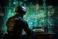 Disciplined Soldier analyze data. Generate AI