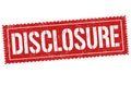 Disclosure sign or stamp
