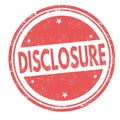 Disclosure sign or stamp