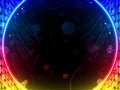 Disco Abstract Circle Box Background