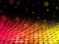 Disco Abstract Colorful Waves Background