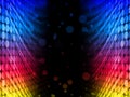 Disco Abstract Colorful Waves Background