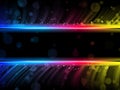 Disco Abstract Colorful Waves Background