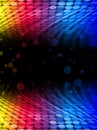 Disco Abstract Colorful Waves Background