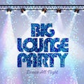 Disco background big lounge party