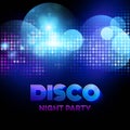 Disco background with discoball. Vector Royalty Free Stock Photo