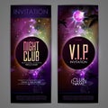 Disco ball background. Disco party poster on open space background. Night club Royalty Free Stock Photo