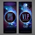 Disco ball background. Disco party poster on open space background. Night club Royalty Free Stock Photo