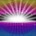 Disco Ball Background Means Light Colors And Party