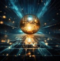 Disco ball background, party, dance floor Royalty Free Stock Photo