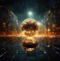 Disco ball background, party, dance floor Royalty Free Stock Photo
