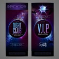 Disco ball background. Disco party poster on open space background. Night club Royalty Free Stock Photo