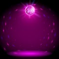 Disco ball background Royalty Free Stock Photo