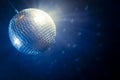 Disco ball with copy space Royalty Free Stock Photo