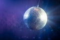 Disco ball with copy space Royalty Free Stock Photo