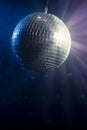 Disco ball with copy space Royalty Free Stock Photo