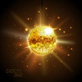 Disco ball. Disco background