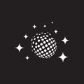 Disco Ball icon illustration vector template