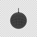 Disco ball icon isolated on transparent background Royalty Free Stock Photo