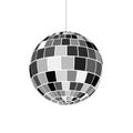 Disco ball icon. Nightlife of 70s. Retro disco party. Vector illustration Royalty Free Stock Photo