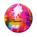 Disco ball icon. Party. Dj. Night Club. Mirror glitter disco ball Royalty Free Stock Photo