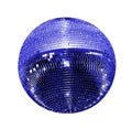 Disco ball isolated Royalty Free Stock Photo