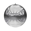 Disco ball isolated on white Royalty Free Stock Photo