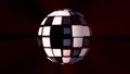 Disco ball lights background - New universal colorful joyful dance music holiday stock image