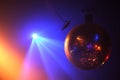 Disco ball in motion Royalty Free Stock Photo