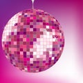 Disco ball purple