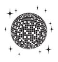 Disco ball Vector icon Royalty Free Stock Photo