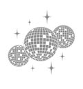 Disco ball Vector icon