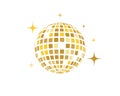 Disco ball vector icon illustration Royalty Free Stock Photo