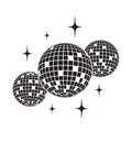 Disco ball Vector icon Party DJ Club Royalty Free Stock Photo