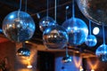 Disco balls in night club Royalty Free Stock Photo