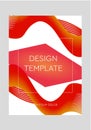 Cover template graphic geometric and glitch elements. Desing template. Abstract posers art graphic background