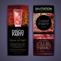 Disco cocktail identity templates. Royalty Free Stock Photo