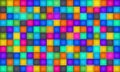 Disco dance floor pattern. Beat maker drum pad, colorful club party led kaleidoscope with glowing cubes and vector Royalty Free Stock Photo